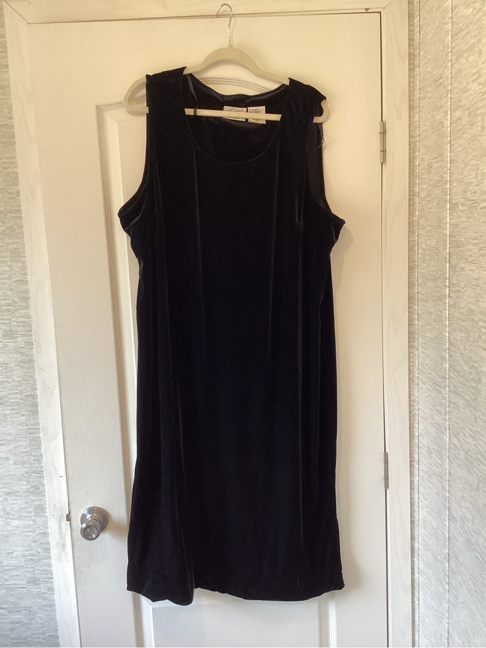 Kathie Lee Collection Black Velvet Midi Dress 26W EUC